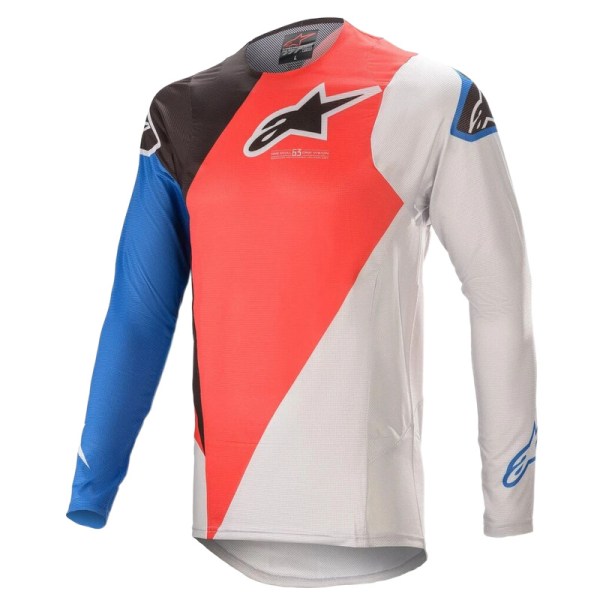 Sommer En stjerne udendørs sportscykel motorcykel langærmet downhill jakkesæt åndbar T-shirt style 1 S