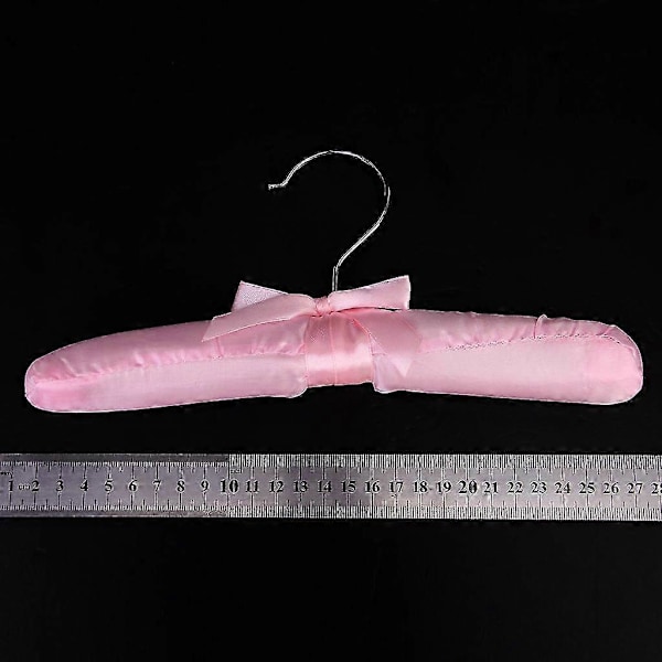 5 x Satin Vadderade Klädkrokar för Barn (Rosa) Edition 2