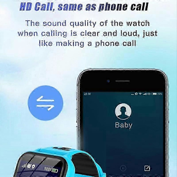 Børneure Opkald Børn Smart Ur Til Børn SOS Vandafvisende Smartwatch Ur Sim Kort Placering
