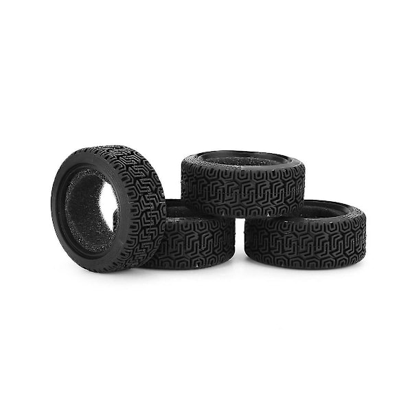 4st 68mm 1/10 Rc On-road Touring Bil Gummidäck Hjul Däck För Sakura Redcat, grön