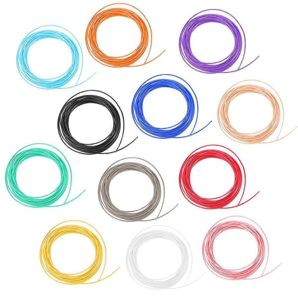 Pen og Refills 3D-printpen Refill til 3D-printer 1,75 mm 5 m God sejhed 10 stk.