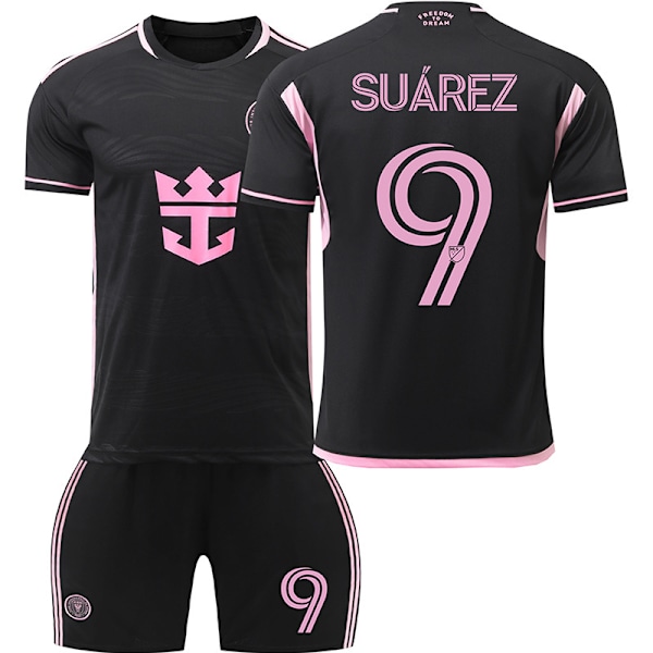 24-25 Miami Jersey Borte Voksen Barn Korte Ermer Fotballklær Dress No.9 Suarez No.10 Vest NO.9 2XL