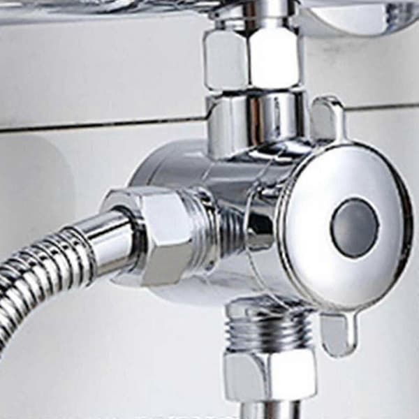 3-vejs T-adapter Badekar Bruser Blandingsbatteri Omskifterventil Stik