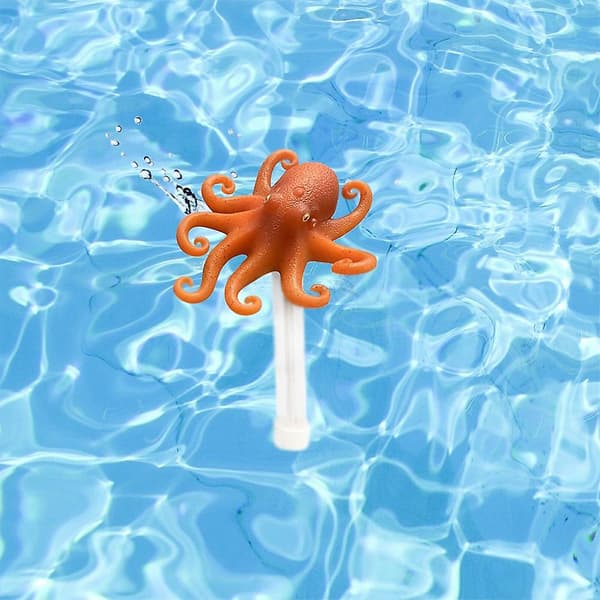 Flytende Spøk Basseng Termometer Knusesikker Badekar Vann Måleverktøy Octopus
