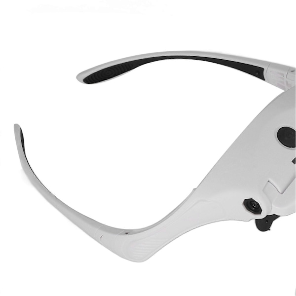 Pandelup med USB-opladning, akryl optiske linser, ergonomisk LED-belyst håndfri lup til læsning