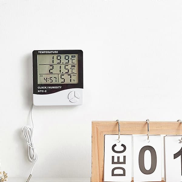 Alarmtermometer Lett Multifunksjonell Enkel å Bruke Digitalt Alarmtermometer for Gaver