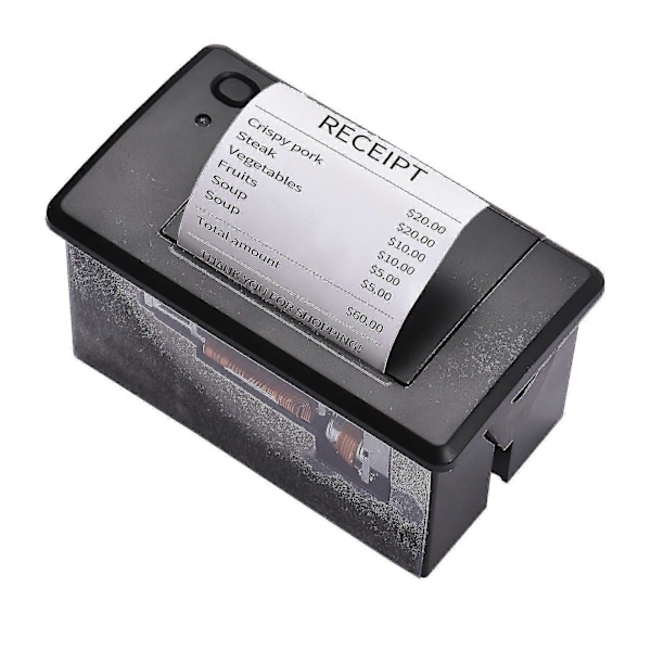 Upotettu lämpökuititulostin 58MM Mini Tulostusmoduuli Hiljainen USB/RS232/TTL Sarjaportilla Tukee ESC/POS Komentoja Vaakakojeille Ca