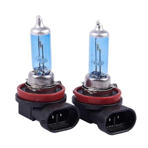 2 stk. H11 100w Super Hvite Xenon Halogen Lyspærer