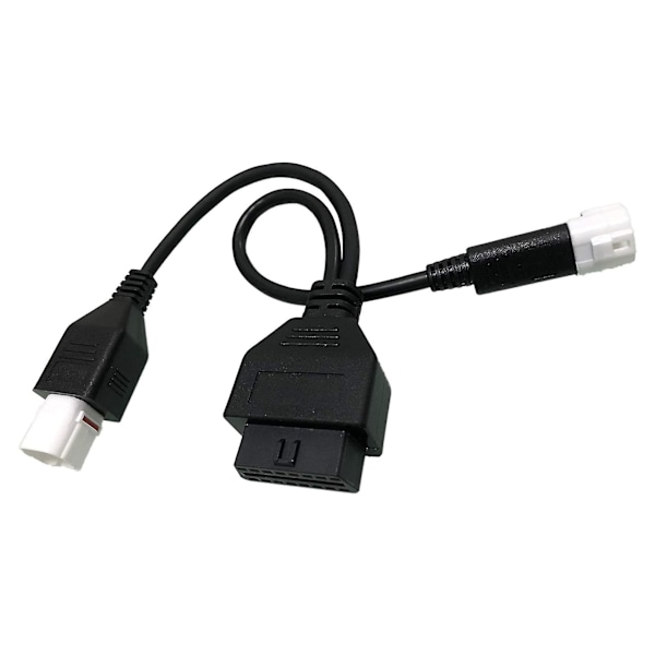 För 3-pin + 4-pin 2-i-1 till OBD2 Motorcykel Scanner Kabel Fungerar Tillsammans Med OBD Scanner