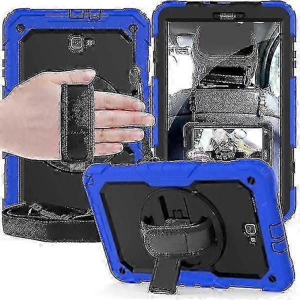 Samsung Galaxy Tab A 10.1 Cover 2016 SM-T580/T585 med Skærmbeskytter til Børn Stødsikker Robust Cover Pen Holder Blå