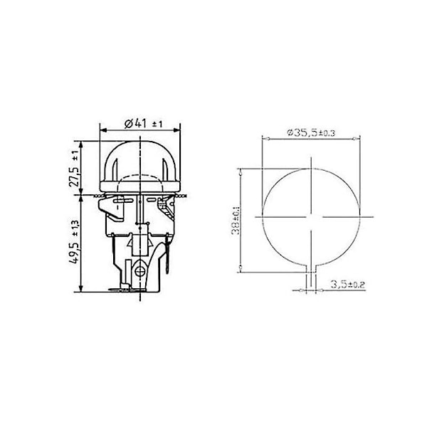 2-pack E14 Högtemperaturtålig 300 Celsius 250v 25w Ugnslampa, Ugnslampshållare, Ugnsbelysning