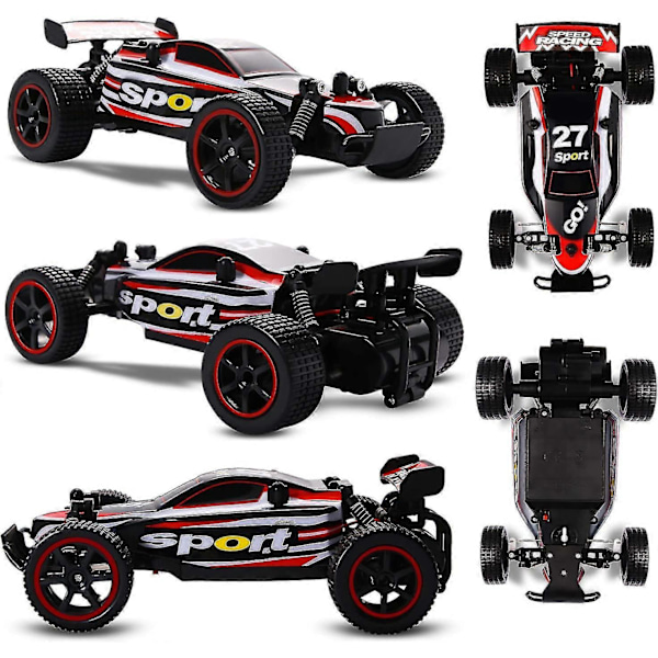 Rc Racing -autot 2,4 GHz radio-ohjattava auto 1:20 2wd (punainen 23211)