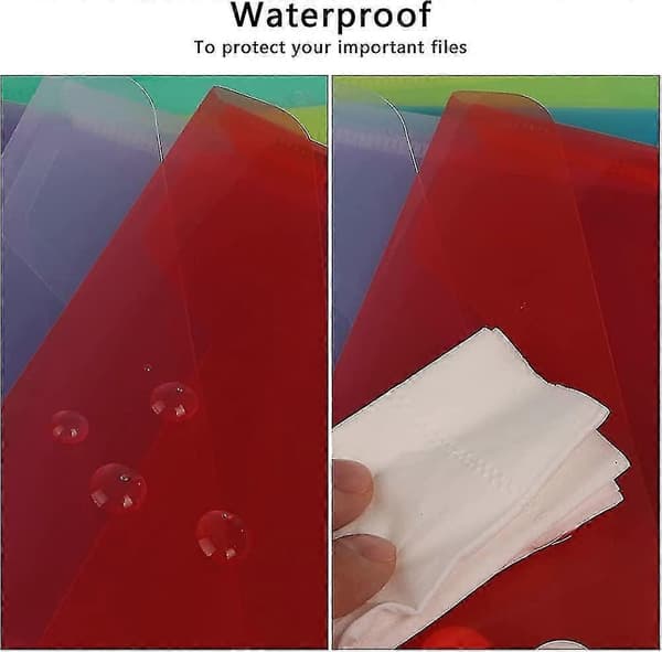 A5 Plastfickor (36 st) - A5 Plastmapp Fil Dokument Pappersarbete Plånböcker Gåva