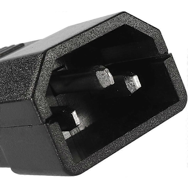 1 Par AC250V 10A IEC C14 Hane C13 Hona, 3 Stift Terminaler Inline Adapterkontakt Strömuttag
