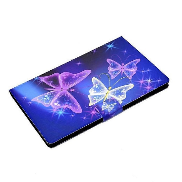 Mønstertrykk Lær Stativ Tablet Shell Kompatibel Med Lenovo Tab M10 Plus TB-X606F Purple