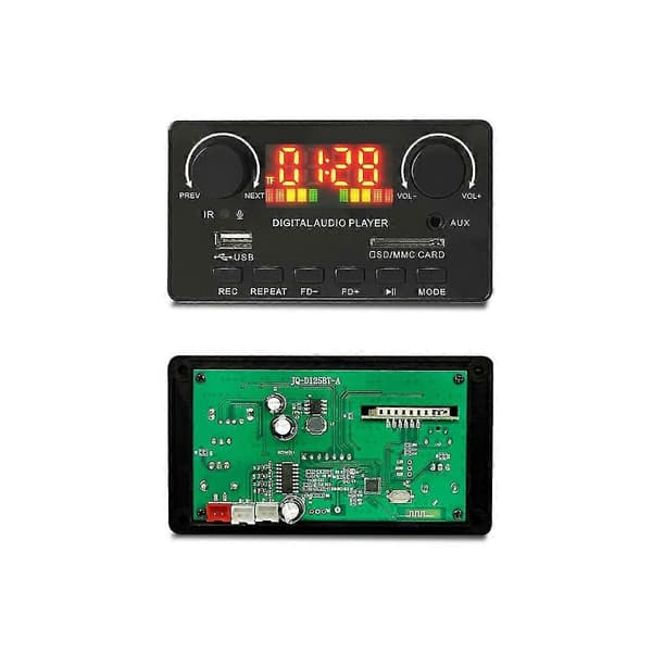Mp3 Wma Dekoderkort Trådløs Bluetooth 5.0 7v-25v Dekoder Bil Mp3-spiller Usb Opptaksmodul Fm Aux