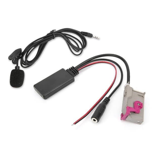 Bluetooth 5.0 Aux Kabel Adapter Med Mikrofon Ersättning För A3 A4 A6 A8 Tt R8 Rns-e Huvudenhet