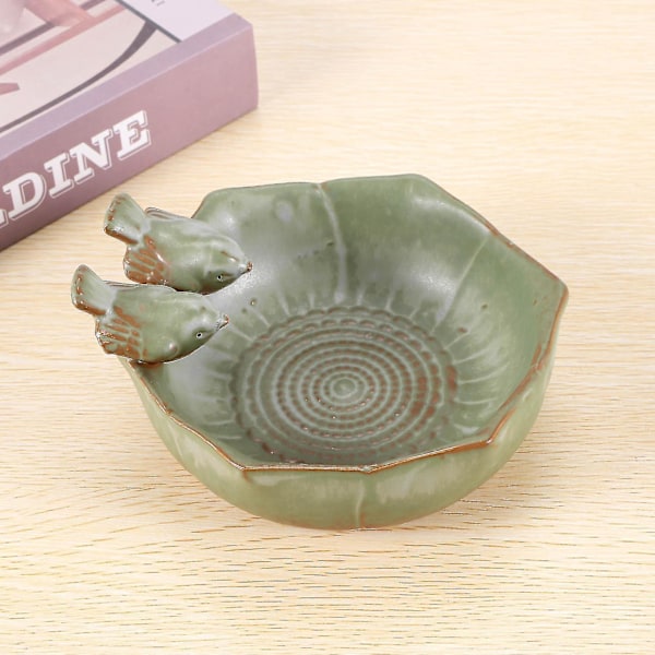 Keramiske Badekar Havedekoration Keramisk Akvarium Retro Finish Fugl