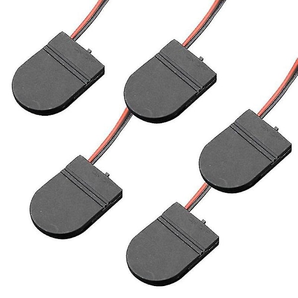 5 stk. CR2032 Knappcelle Batterioppbevaringsboks Myntcelleorganisator Med På/Av-bryter
