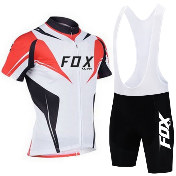 fox teleyi Cykeltröja Set Herr Sommar Utomhus Cykelkläder Snabbtorka Cykelkläder Andas MTB Cykeldräkt 11 4XL