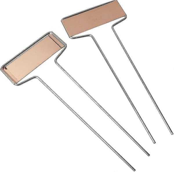 Kuparikyltit kasveille, 10 kpl - 6,5 x 25,5 cm - ZZY