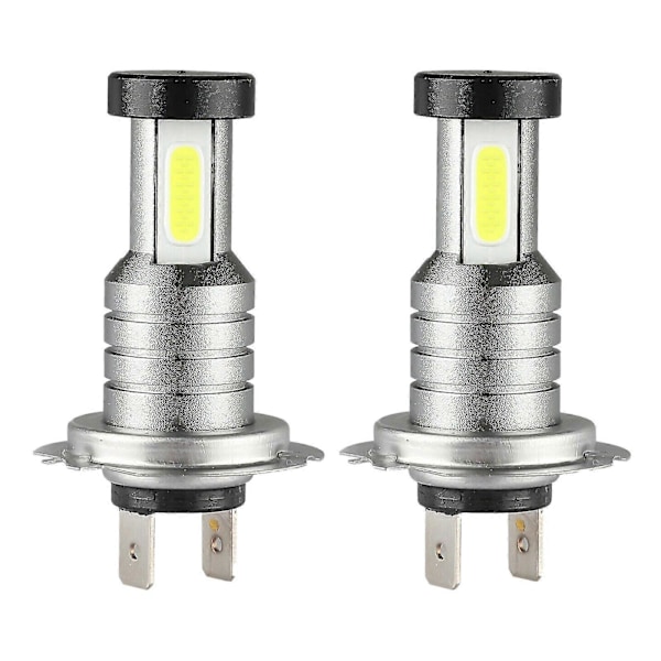 2x H7 LED-frontlyspære Kit Fjern- og nærlys 100W 30000lm Super Sterk 6000k Hvit (haoyi)