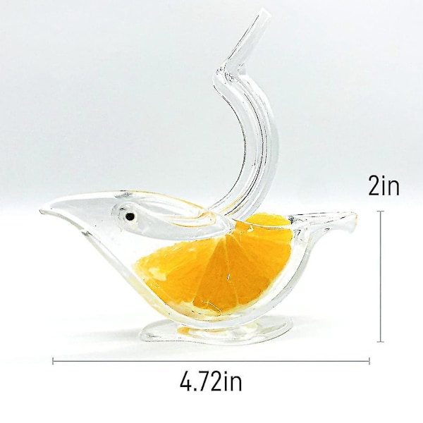 Manuel citronpresser, citronpresser til presning af citron, akryl manuel citronpresser (5 stk)