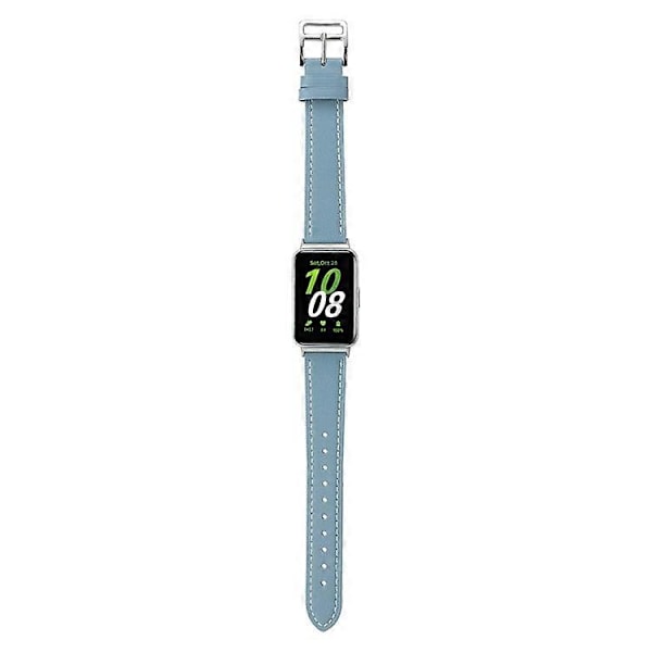 Kompatibel med Samsung Galaxy Fit3 Ægte Læder Urrem Udskiftning Azure