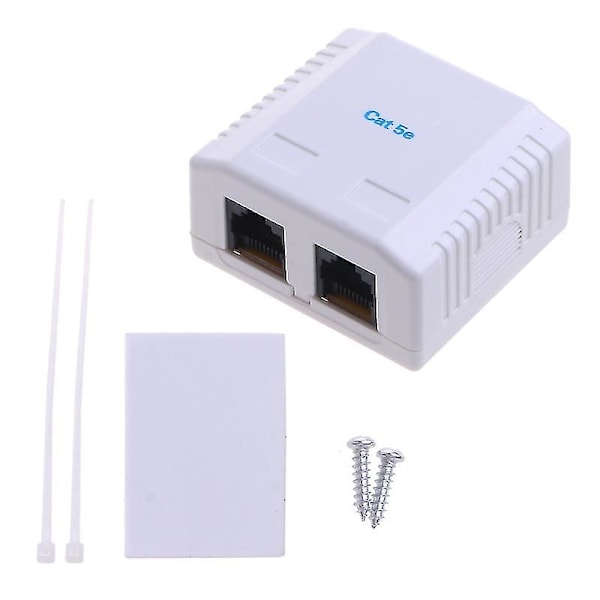 Cat5e Rj45 Keystone Jacks Modul Kontakt Ethernet För Väggplatta Patchpanel
