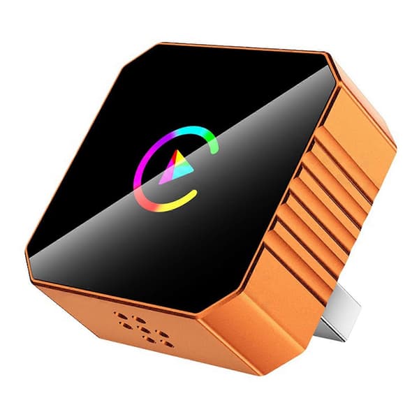 Trådløs CarPlay-adapter: Mini Plug-and-Play CarPlay/Android Auto-dongle for stabil tilkobling Color Label