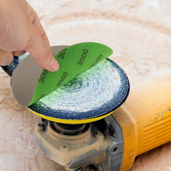 30 stycken 125mm våt- och torrslipapper, runda slipskivor, sliprondeller för excenterslipmaskin, slippapper för metall och trä - 1000/1500/2000/3000/4000/5000 korn