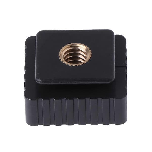 Hot Shoe Mount Adapter til 1/4\" Skruehovedgevind til Studielysstativ