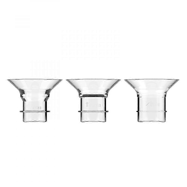 3 stk. Brystpumpe Flensinnlegg Brystkonverter Praktisk Brystpumpeerstatning 17mm 19mm 21mm RYC