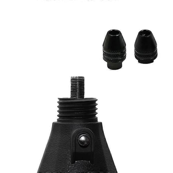 M8x0,75 mm spændetang til elektrisk sliber, legering, sort, længde 2,4 cm & 1,8 cm