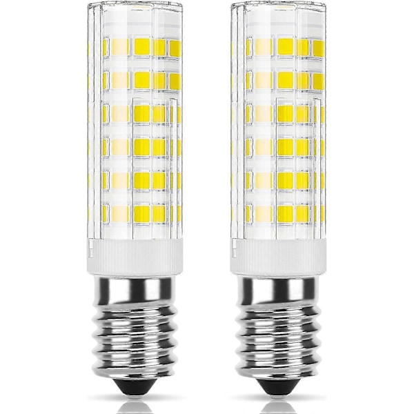 E14 LED-lampa 9w Kupa, 50w Halogen Ekvivalent, 550lm, Kallvit 6000k, Liten Edison Skruv, Ej Dimbar, 2 Stycken