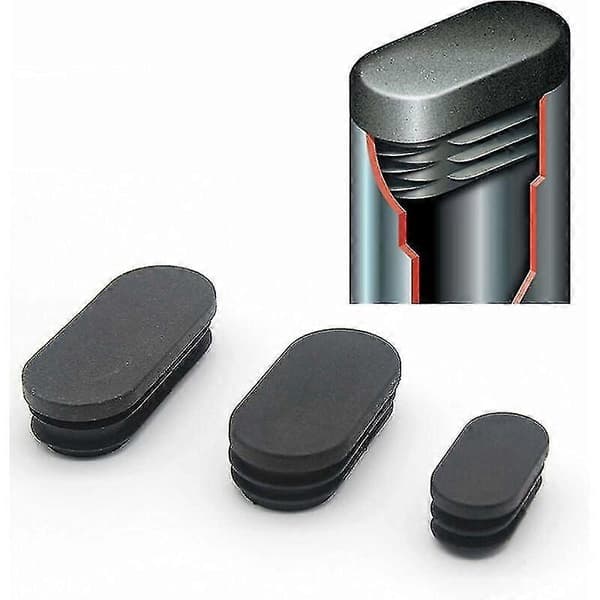 Plastmøbelbeinhette Oval Stolhett Plastmøbelbeinhette Oval Trampoline Stolhett 20 stk (15x30mm)