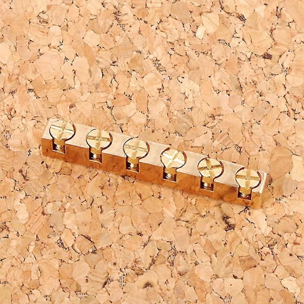 1st 43mm Bredd Justerbar Höjd Mässing Metall Gitarr Bell Nut För Strat Elgitarr Ersättning Dekorativt Tillbehör