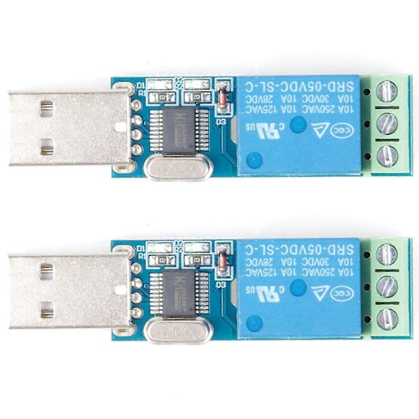 2x USB-relämodul USB intelligent styrswitch USB-switch för Lcus-1 typ elektronisk omvandlare
