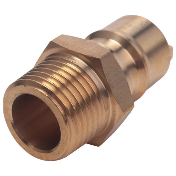 1/2 tomme Massiv Messing Gas Propan Hurtigkobling Afbryder Fitting Connector Adapter