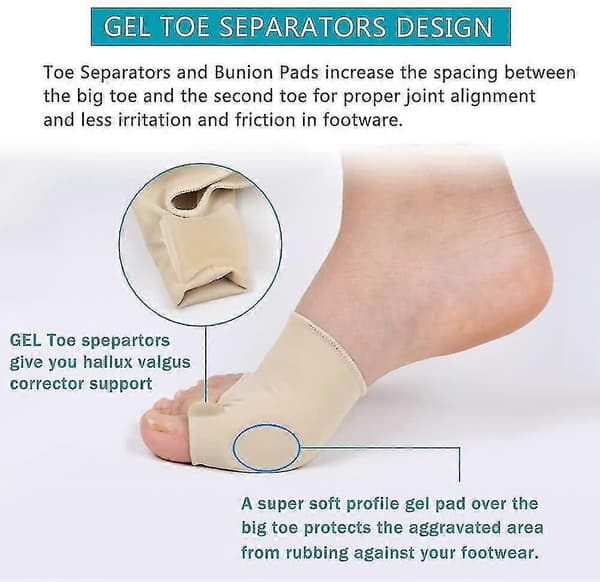 7 st Bunion Corrector & Bunion Relief Skyddshylsor Kit-ZZY