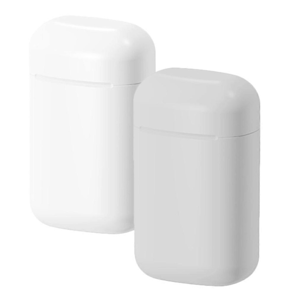 Resetvålhållare Kompakt Utomhus Reseförseglad Design Vit 2-pack