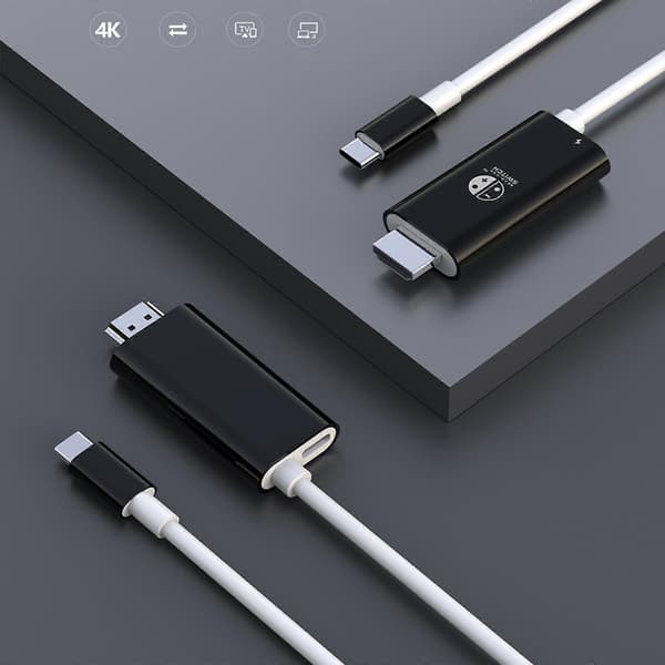 2M USB 3.1 Type C - HDMI-yhteensopiva adapteri Type C -kaapeli Switch-puhelimelle