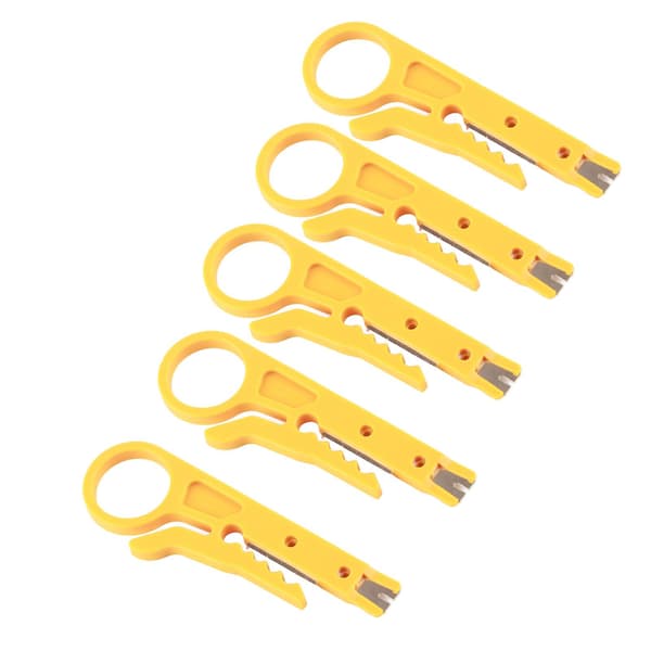 5 stk. Mini Kabelstripper Bærbar Holdbar Netværkskabelstripper til CAT5 CAT5e CAT6 Datakabel 3D-printere PTFE-rør