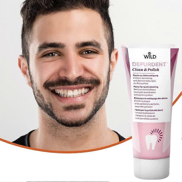 Diamantstoft Tandkräm - Rosa, 75ml, Polerande Formula, Tar Bort Te- & Rökfläckar