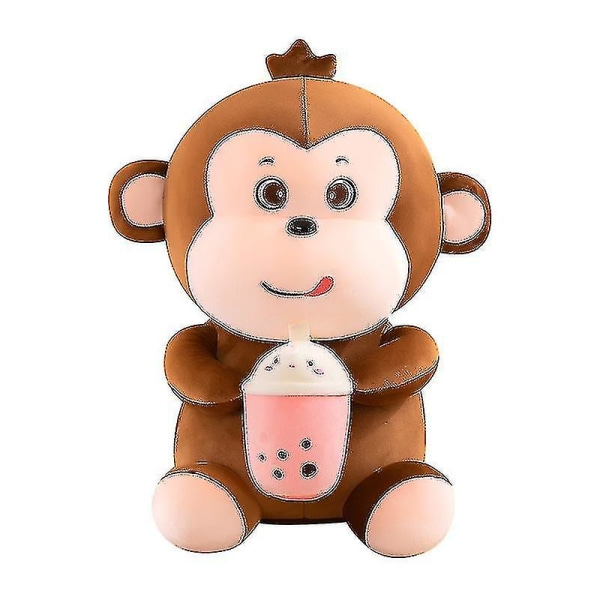 Suloinen maito teekuppi apina pehmolelu lasten syntymäpäivälahja apina  tyyny sänky puristusnukke nukke tyttöystävä lahja Brown 30cm ef6a | Brown |  30cm | Fyndiq