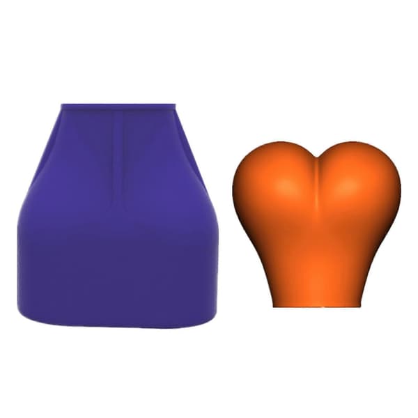 Rumpe Bougie Form Silikon Kroppsformet Bougie Form Non Stick Telysform