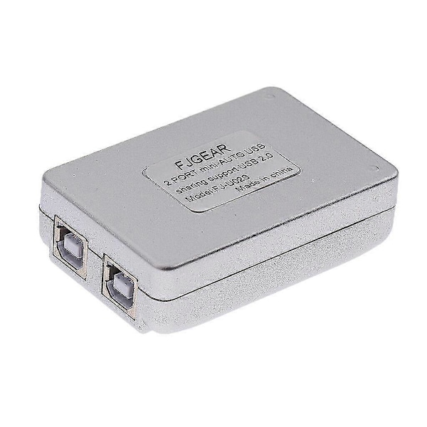 Usb 2.0 Auto Delings Switch 2 Port Hub Adapter Switcher Til 2 Pc Printer Enheder Understøtter Windows