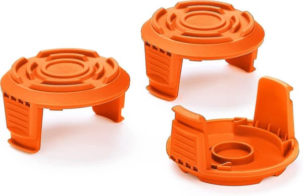 Spolelokk for Worx, erstatningsspolelokk for Worx, egnet for Worx gresstrimmer (3-pakning)