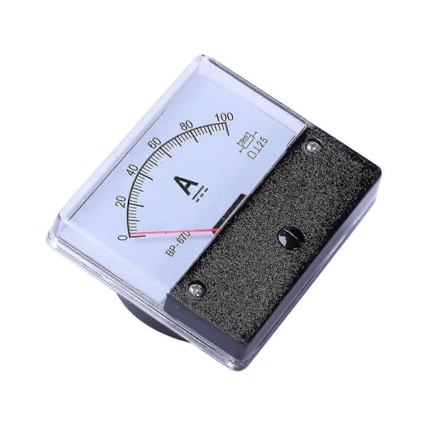 DC 100A Analogt Panel Amperestrøm Teller Amperemeter Måler DH-670