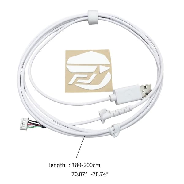 1 sæt holdbart USB-musekabel og musefødder til Logitech G502 X kablet mus